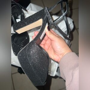 Jimmy Choo Black Platform heels  size 39.5